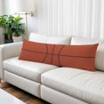 thumbnail image 2 of Basketball Body Pillow Cover 20 x 54 Inch Decorative Pillow Cover Orange Abstract Black Stripes Ball Sports Lumbar Pillowcase Seasonal Rectangle Cushion Case for Couch Sofa Bed Living Room, 2 of 9