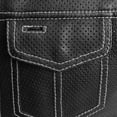 thumbnail image 5 of First Mfg Co Sharp Shooter Mens Motorcycle Biker Riding Perforated Leather Black White Vest with Mesh lining 4X Large, 5 of 5