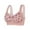 Pink, variant on Wireless Bras for Women Soft Floral Bralette Snap Closing Bra for Senior Women Pink 46