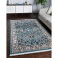 thumbnail image 2 of Unique Loom Narenj Textured Hunting Design Rug 3' x 5' Rectangle Blue/Tan, 2 of 2