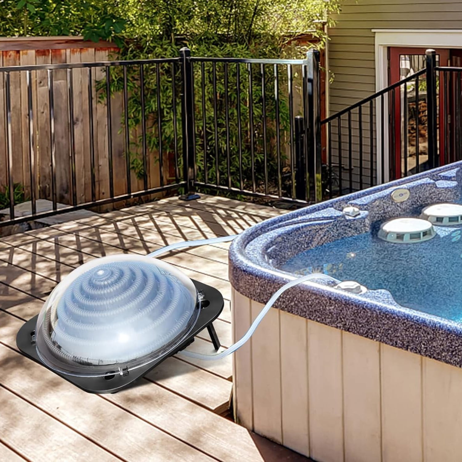 Above Ground Pool Solar Hot Tub Heater Solar Powered Pool