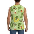 thumbnail image 4 of Uemuo Cute Dinosaurs Cartoon Pattern Men's Sleeveless T-Shirt,Muscle Athletic Tank Top, Moisture-wicking Quick-dry Breathable Classic Tee Top for Gym Run Outdoor Sports-Small, 4 of 8