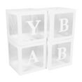 thumbnail image 1 of Baby Boxes with Letters 4 Transparent Balloon Ransparent Balloon Block Bride Shower, Baby Shower, Wedding Christmas Hall for Gender Reveal Birthday Wedding Baby Shower Decorations, 1 of 7