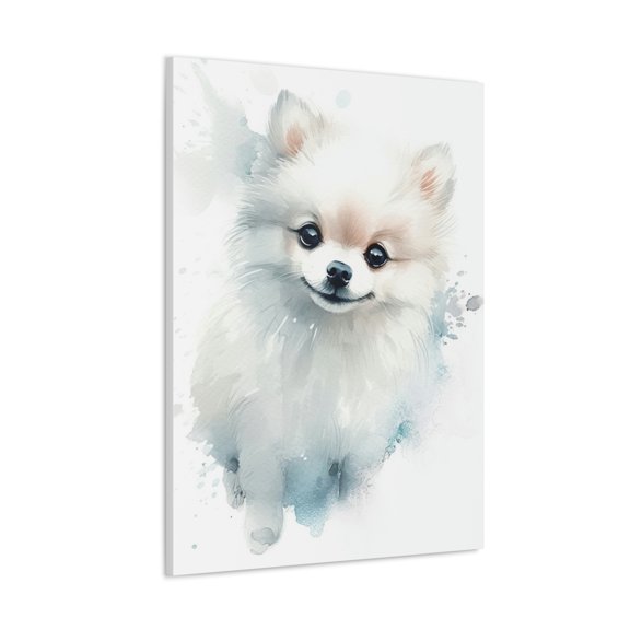 Watercolor Pomeranian Painting 13 - Nursery Collection - Bedtime Stories
