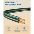 thumbnail image 7 of DEWENWILS 2 Pack 6 ft 2 Prong Extension Cord for Indoor 6 Outlets, Green, 7 of 7