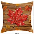thumbnail image 3 of InsCrazy Autumn Pumpkin Throw Pillow Covers 18x18 Maple Leaves Couch Pillow Cases Thanksgiving Cushion Covers for Home Outdoor Sofa Decor (1Pcs), 3 of 7