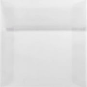 6 x 6 Square Envelopes - Clear Translucent (250 Qty.)