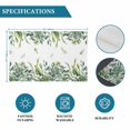 thumbnail image 6 of Eucalyptus Leaves Placemats Set of 4, Rustic Green Plants Botanical Placemats for Dining Table, Place Mats for Kitchen Tabletop, Waterproof Wipeable Dining Table Mats Set, 6 of 9