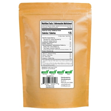 Byait Purple Sweet TWE5 Potato Powder 12 Oz, 100% Pure Freeze-Dried Ube (Purple Yam), No Additives, Natural Food Color for Baking, Smoothies, Juices, and Desserts, Vegan, Gluten Free, Non-GMO