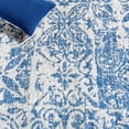 thumbnail image 5 of SAFAVIEH Courtyard Taegan Floral Indoor/Outdoor Area Rug, Navy/Grey, 6'7" x 9'6", 5 of 10