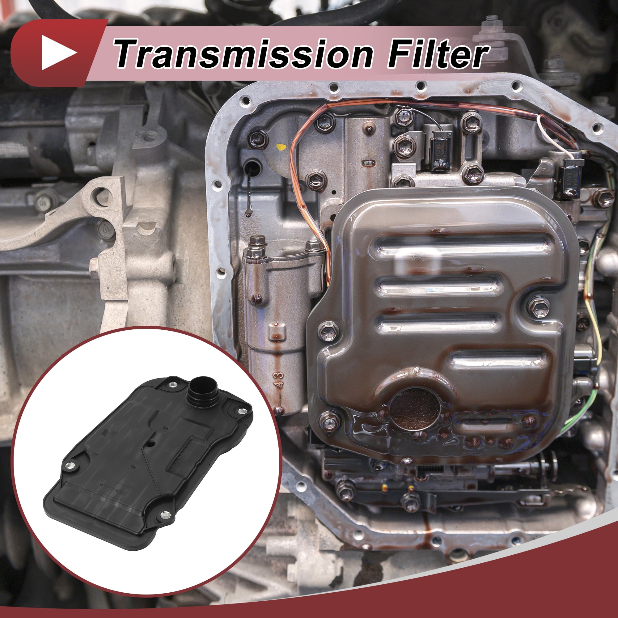 Unique Bargains 1Pcs Transmission Filter for Toyota Sequoia 2015-2022 Engine Automatic Transmission Oil Filter No.3533060070/353300C020 Plastic,Metal,Filter paper