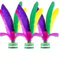 thumbnail image 1 of 3 Pcs Shuttlecocks Chinese Jianzi Kicking Featherball, 1 of 5