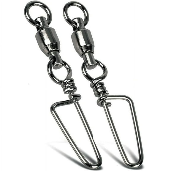 Fishing Snap Swivels Ball Bearing Swivel High Strength Coastlock Snap 11-240Lb