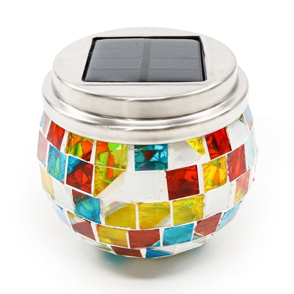 Mosaic Led Garden Ball Lights Solar Outdoor Waterproof Lights, Garden Decor Christmas Gifts, Garden,Patio,Pathway,Yard Decor Light