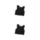 thumbnail image 1 of Sonducket Camiseta sin mangas Tomboy, chaleco moldeador de pecho, ropa interior deportiva elástica Trans para el pecho, corsé de vendaje Negro METRO 2piezas, 1 of 6