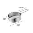 thumbnail image 7 of Stainless Steel Strainer with Long Handle, Flour Sieve Mini Small Flour Sifter Strainer for Baking, Powder, Sugar and Coffee Pastas Tea Strainer - Stainless Steel Baking Tools - Diameter 2.5 Inch, 7 of 7