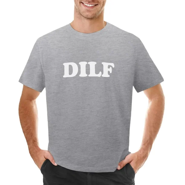 DILF Hot Dad I'd Like To camiseta lindas tops vintage animal prinfor niños divertidos hombres camiseta