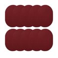 thumbnail image 1 of Furnish My Place Modern Indoor/Outdoor Commercial Solid Red Rug, Modern Area Rug, Baby Nursery Mat, Pet-Friendly Carpet for Living Room, Playroom, Made in USA, 2' x 4' Oval - Set of 10, 1 of 6