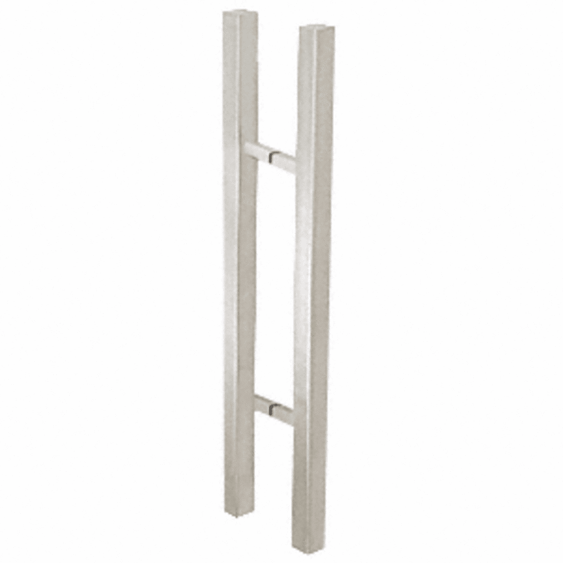 CRL Brushed Stainless Glass Mounted Square Ladder Style Pull Handle