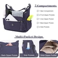 thumbnail image 6 of KXF Nylon Crossbody Bag for Women Multi-Pocket Shoulder Handbag Travel Satchel Purse with Adjustable Strap, 6 of 8