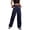 Dark Blue, variant on Cargo Pants Pants for Women Trendy Gaucho Pants Hiking Pants Pajamas Loose Green High Waisted Straight Leg Long Spring Pants for Women,L