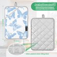 thumbnail image 6 of Yayeee Pot Holders Kitchen Heat Resistant with Pocket 7"x9.8" Cotton Oven Cooking Hot Pads, Blue Butterfly, 6 of 7