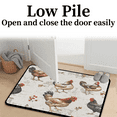 thumbnail image 4 of CURLYOOT Chicken Cocks And Hens Front Door Mat, Washable Non-Slip Door Mat, Indoor Outdoor Floor Mats Absorbent Welcome Doormat for Entrance 20" x 30", 4 of 8