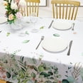 thumbnail image 3 of Leaves Tablecloth Waterproof Spring Summer Eucalyptus Leaf Tablecloth Rectangle Green Plants Flowers Table Cloth Wildflowes Floral Stain Resistant Table Cover for Kitchen Picnic Party 60"x84", 3 of 5