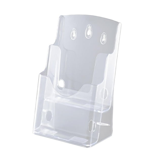 ZLight Support de Dépliant Présentoir Présentoir Transparent Support de Panneau de Table Bureau École Réunion Support de Dépliant Magazines Menu A6 2 Niveaux