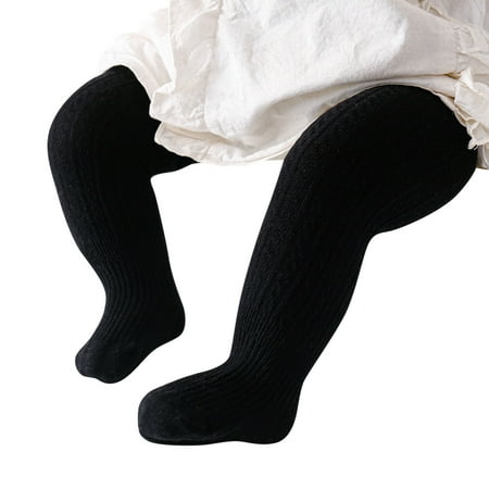 

Kids Baby Girls Leggings Solid Knitted Pantihose Stretchy Spring Summer Pantyhose Tight for Girls