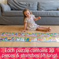 thumbnail image 5 of The Learning Journey Doubles-Giant ABC and 123 Train Floor Puzzles, 5 of 5