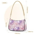 thumbnail image 3 of ALAZA Holographic Glitter Hearts-a2 Women's Chain Shoulder Bag Hobo Handbag Tote Crossbody Purse, 3 of 7