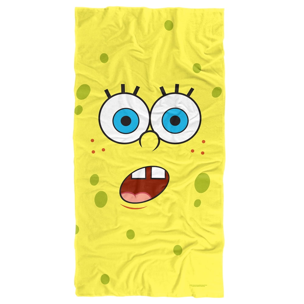 Spongebob Beach Towel 30"x60", Spongebob Surprise Face