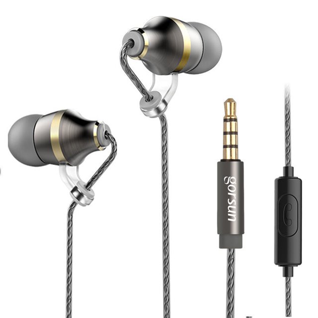 Twowood auricular Gorsun C7 3.5mm auriculares de gato profundo estéreo auriculares en la oreja con control de línea de micrófono