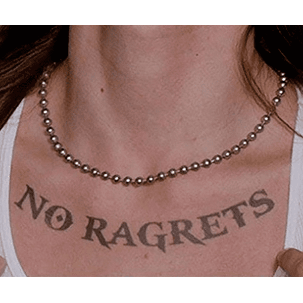 No Ragrets Temporary Tattoo We're The Millers Movie Regrets Scotty P