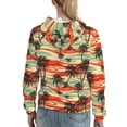 thumbnail image 7 of Lsque Colorful Hawaii Palms Pattern Casual Women's Hoodie,Hooded Sweatshirt with Kangaroo Pocket,Pullover Hoodie with Eye-catching Drawstrings-Small, 7 of 7