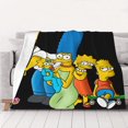 thumbnail image 1 of Manta de Los Simpsons, decoración de dormitorio, mantas de franela para sofá cama de 101 x 76 cm, 1 of 8