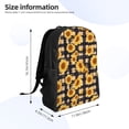 thumbnail image 4 of Haiem Vintage Black White Plaid Sunflowe Backpack - Stylish and Durable 15-inch Laptop Backpack with Waterproof Oxford Fabric, 4 of 8