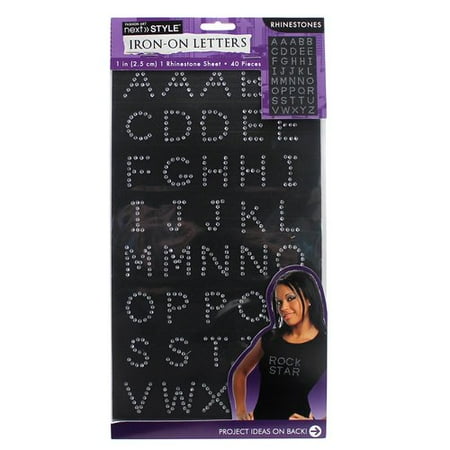 Iron On Crystal Letter Sheet