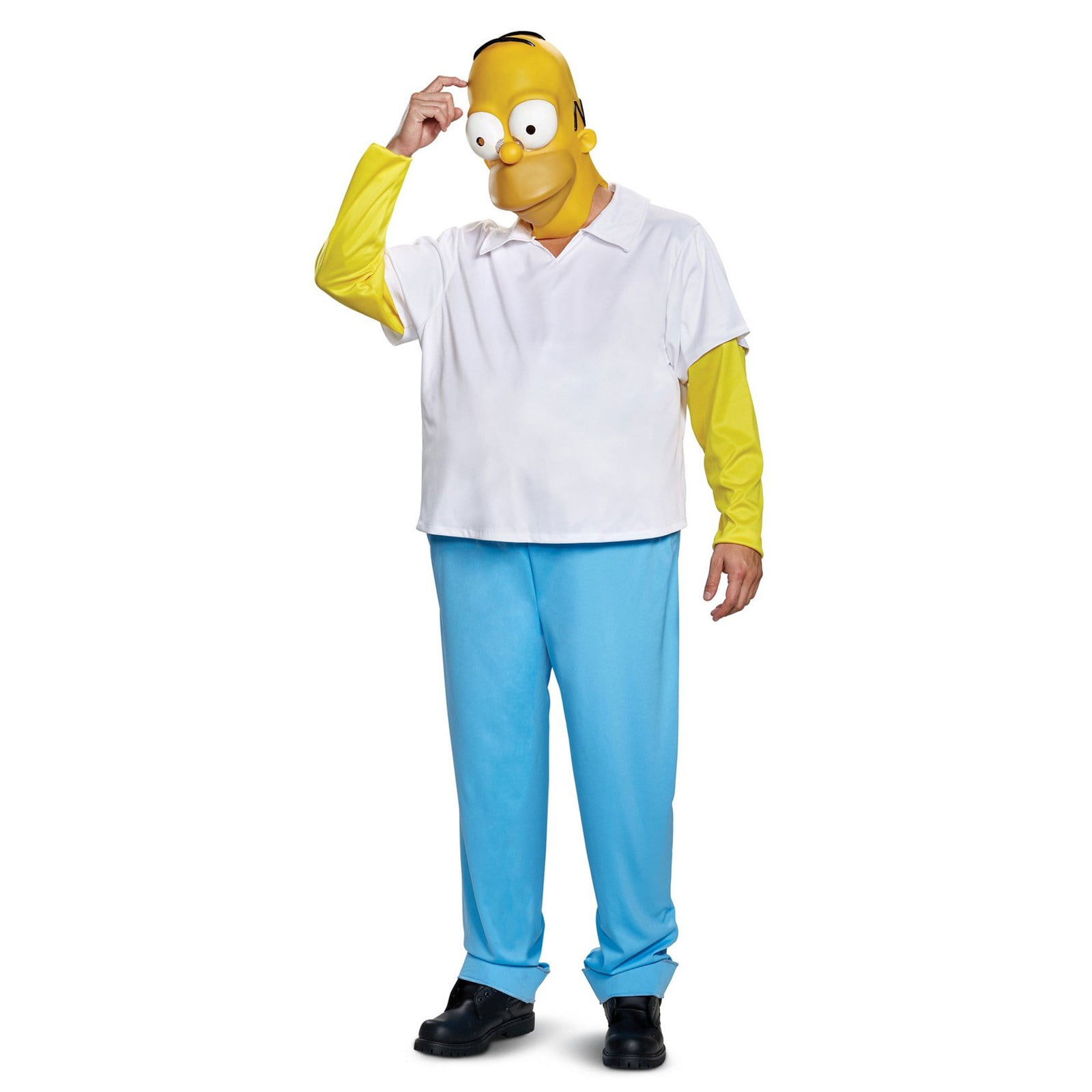 unrelated Foreigner engineering The Simpsons Homer Deluxe Adult Halloween Costume - Walmart.com