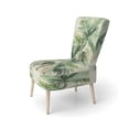 thumbnail image 3 of Designart "Minimalism Plam Tree silence III" Green Floral Upholstered Accent Chair - Traditional Arm Chair For Living Room, 3 of 7