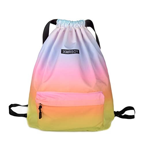 Bolsa de gimnasio XMRSOY con cordones resistente al agua