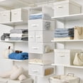 thumbnail image 6 of Hanging Closet Organizer and Storage, 6 Shelf Clothes Organization with Drawers, 6 Side Pockets Closet Hanging Shelves for Bras, Socks, Underwear, Nursery Room, Wardrobe, White, 1-Pack, 6 of 7