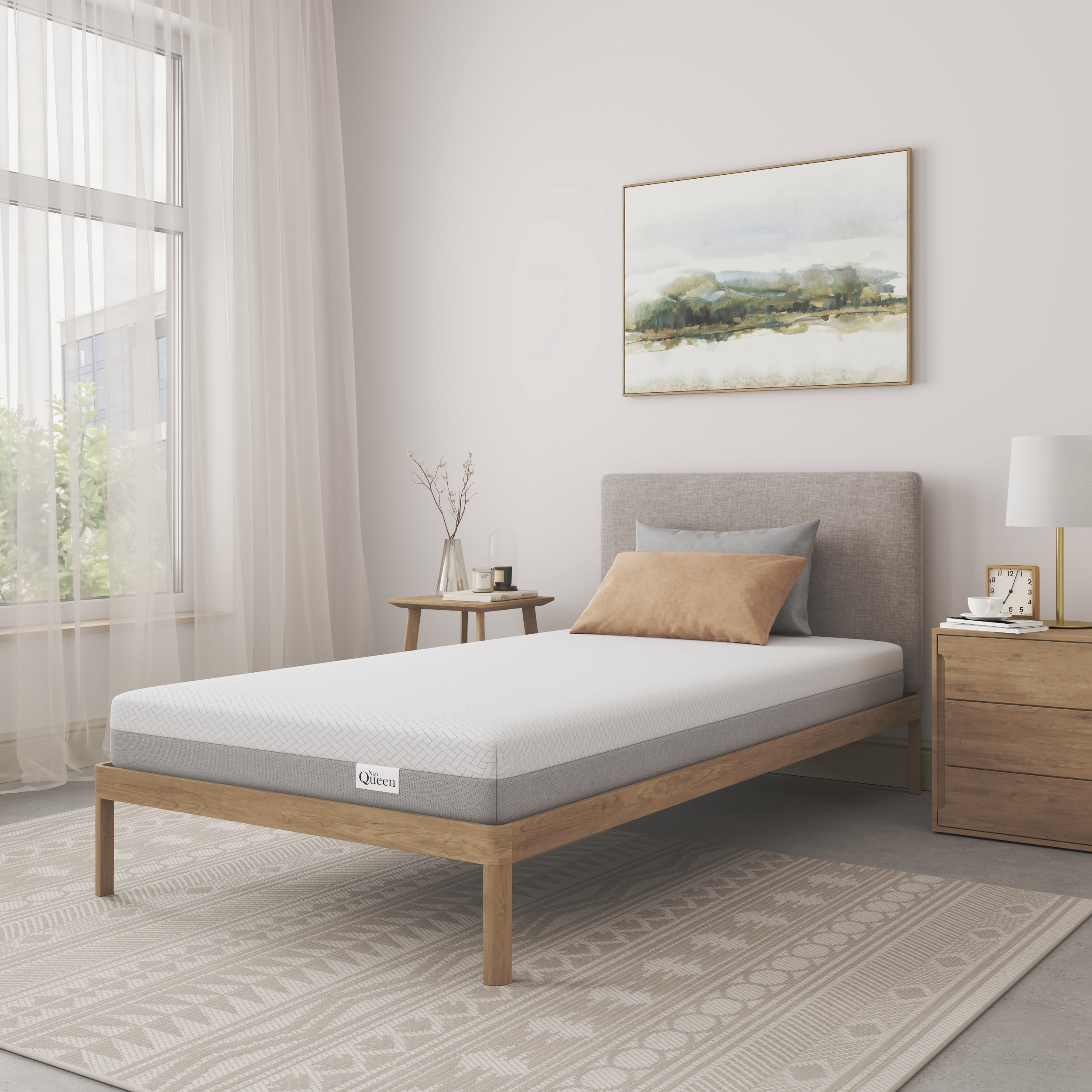 Twin XL 8 Inch Medium Firm Memory Foam Mattress, Bed-in-a-Box for Enhanced Pressure Relief & All-Night Support