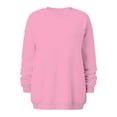 thumbnail image 6 of Babysbule Womens Tops Long Sleeve Clearance Fashion Woman Long Sleeve Round Neck Loose Sweatshirt Solid Blouse Tops, 6 of 6