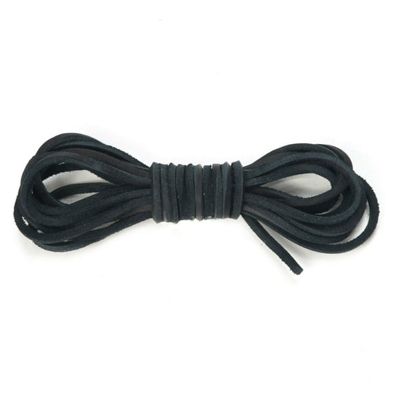 Leather Boot Shoe Laces Hiking or Work in All colors - 72 inches MADE IN USA (2) Color Black