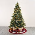 thumbnail image 2 of SAFAVIEH 7.5 F Pre-Lit Fully Decorated Artificial Christmas Tree With Pine Cones, Green, 2 of 12