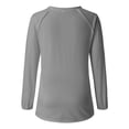 thumbnail image 5 of Pxiakgy Football Shirts for Women 2025 Cute Graphic Print Fall Sweatshirts V Neck Long Sleeve Football Sweatshirts Game Day Heart Football Pullover Tops Mom Shirts Rugby Heart Print T Shirt Grey Xxl, 5 of 6