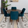 thumbnail image 3 of Ariella Modern Solid Wood Walnut Dining Room&Kitchen Table and 4 Chair Set, 3 of 5