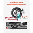 thumbnail image 4 of VEVOR Support de Moto 850 lbs Roue Arrière Spoolift Paddock Bras Swing Rouge, 4 of 9